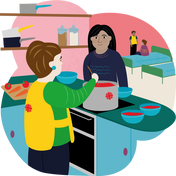 Set up and supported super soup kitchens.