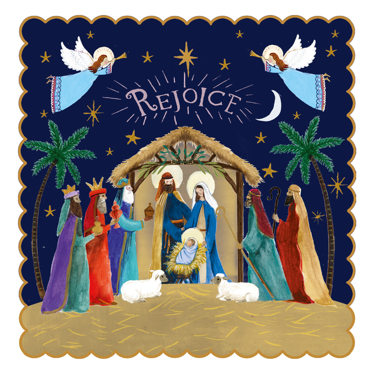 Christmas cards: Nativity scene