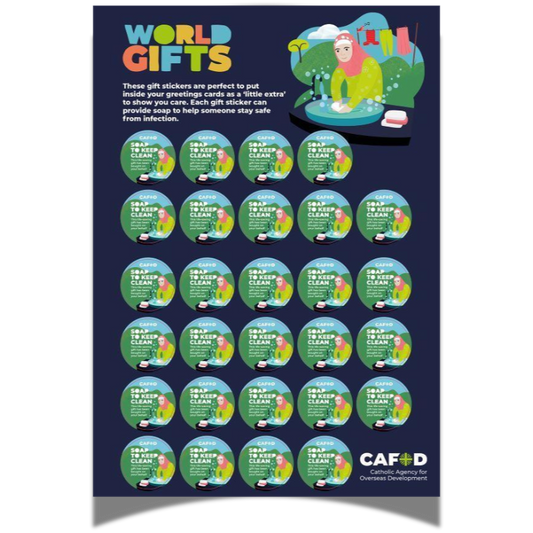 Soap to keep safe stickers