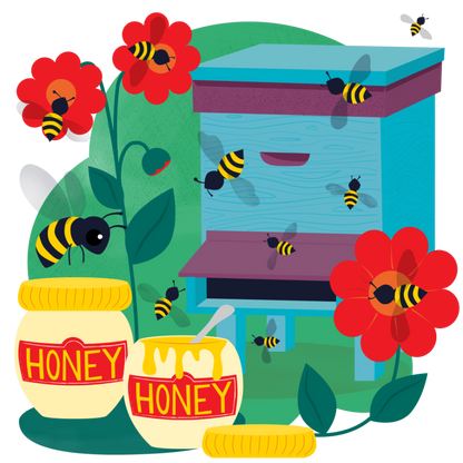 Happy queen bee for schools