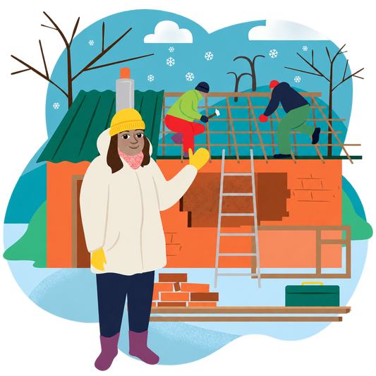 Rebuild a home illustration with a transparent outer background